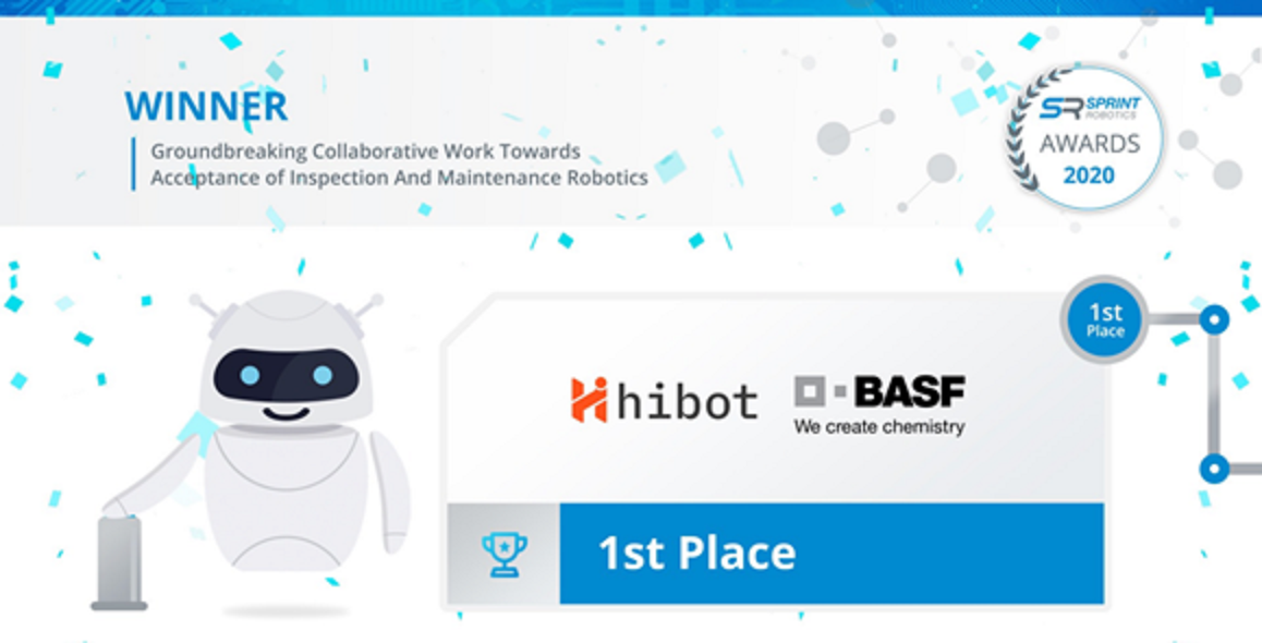 Hibot-BASF Antwerp was awarded the 1st place in the SPRINT Robotics Award 2020
